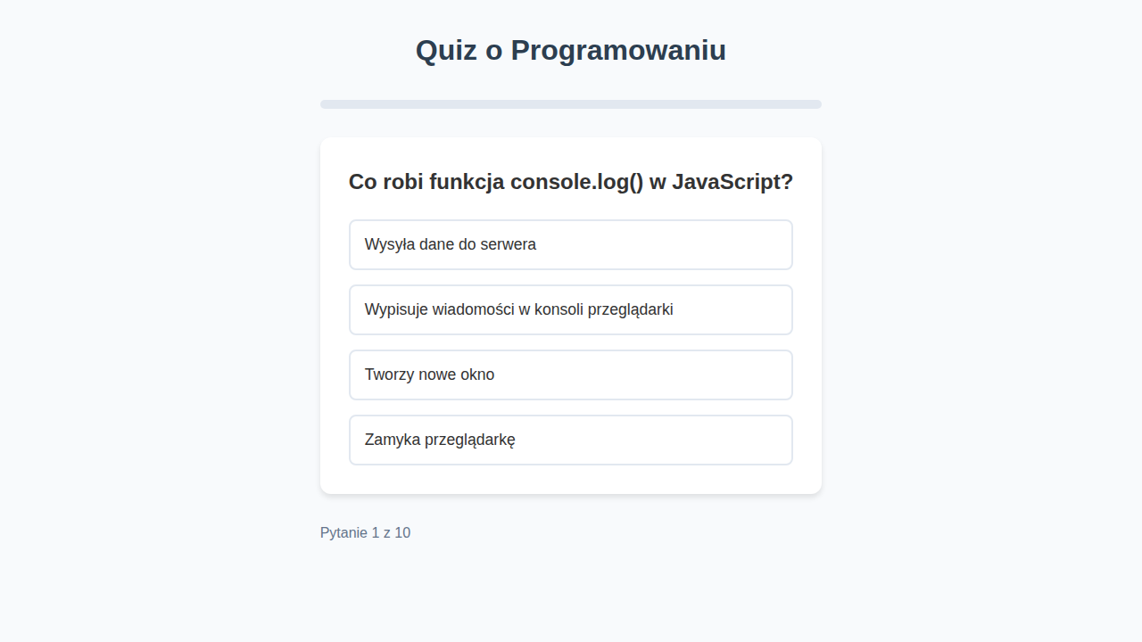 Preview of Quiz App